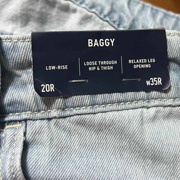 Hollister Low Rise Baggy Light Wash Jeans Size 20 NWT - Picture 3 of 7